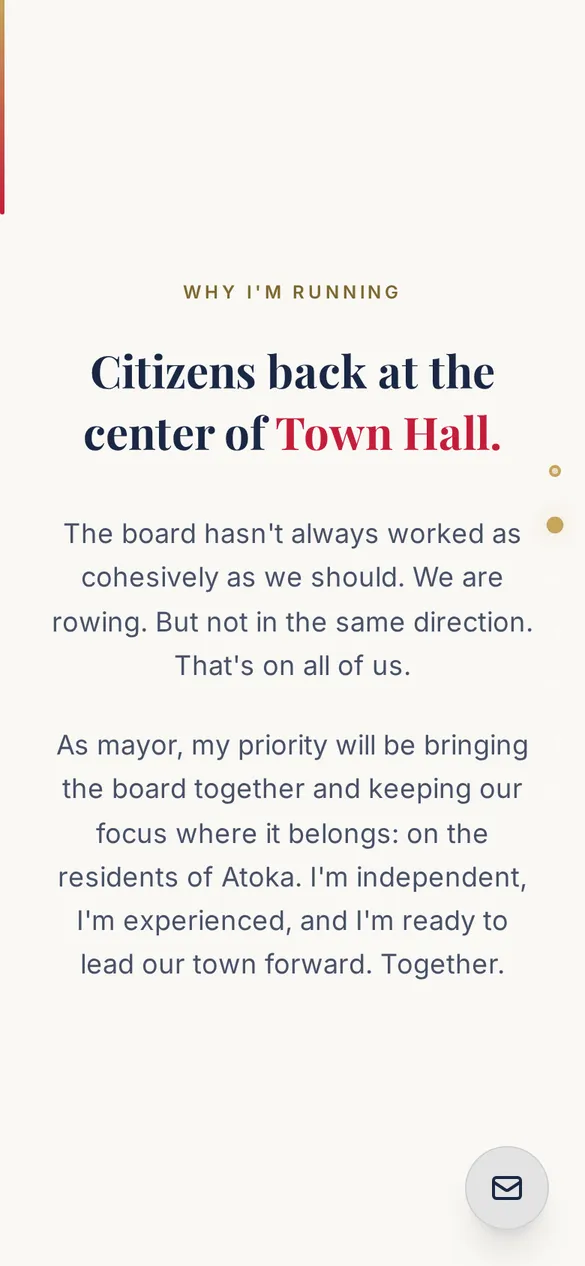 John Harber for Mayor section 1